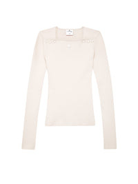 43pcs RELIQUAT 220€ / Pull encolure tricot milano - Oatmeal