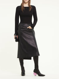 17pcs RELIQUAT 220€ / Pull encolure tricot milano - Black