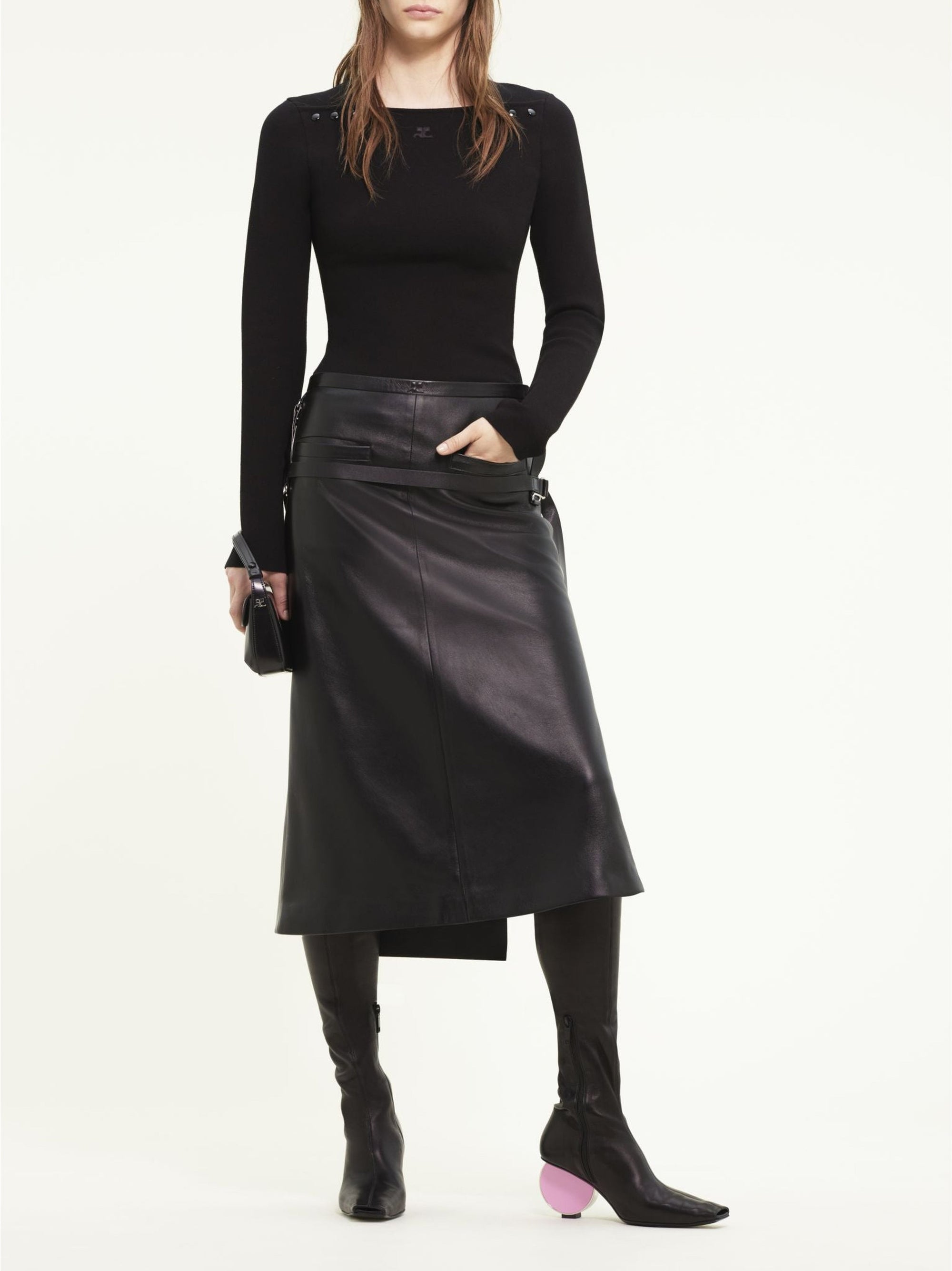 17pcs RELIQUAT 220€ / Pull encolure tricot milano - Black