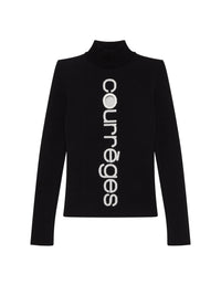 37pcs RELIQUAT 220€ / Pull courrèges intarsia - Black & Heritage white
