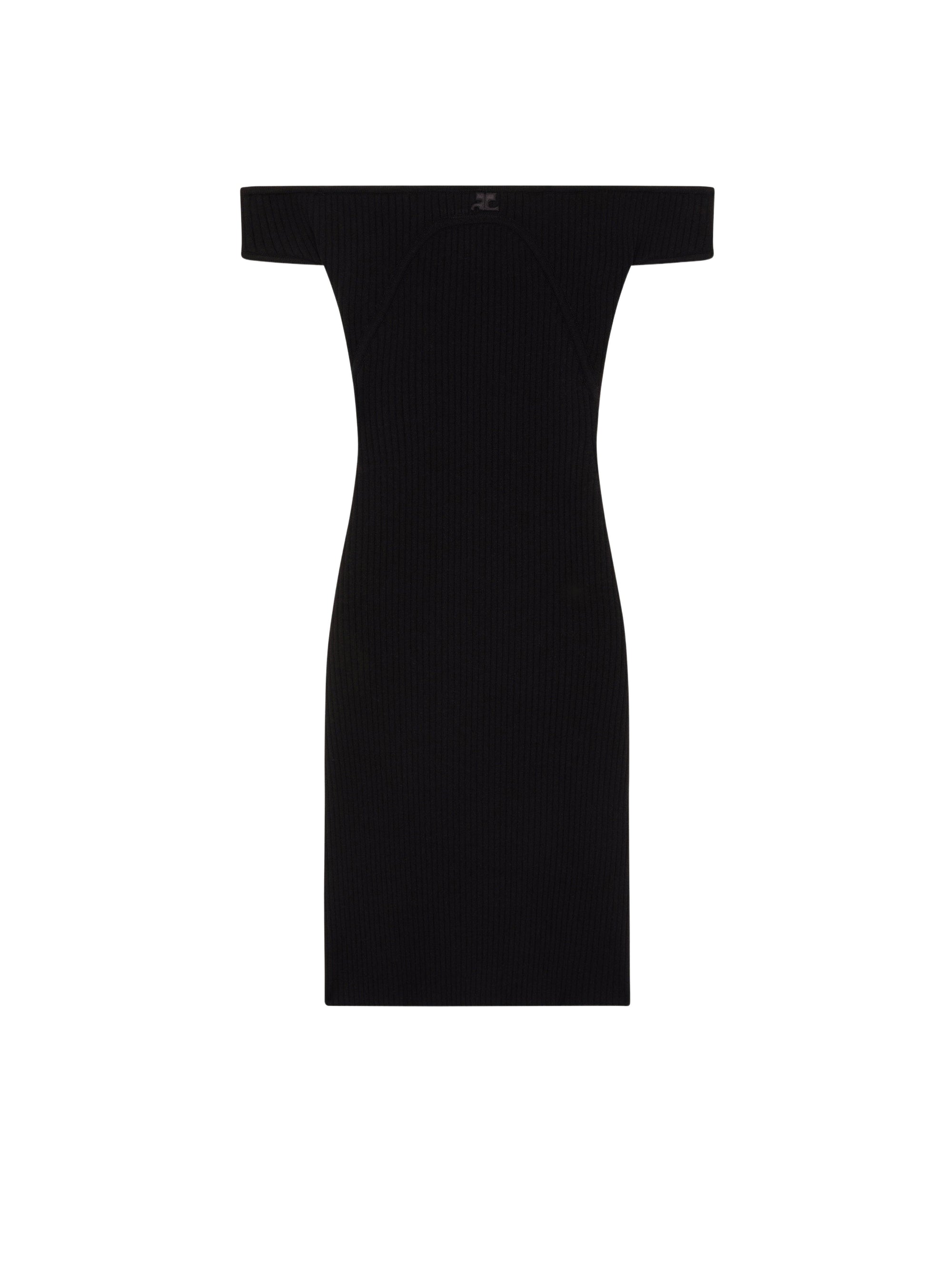 53pcs RELIQUAT 220€ / Robe bustier en maille côtelé - Black