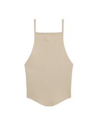 Holistic ribbed knit top - Oatmeal