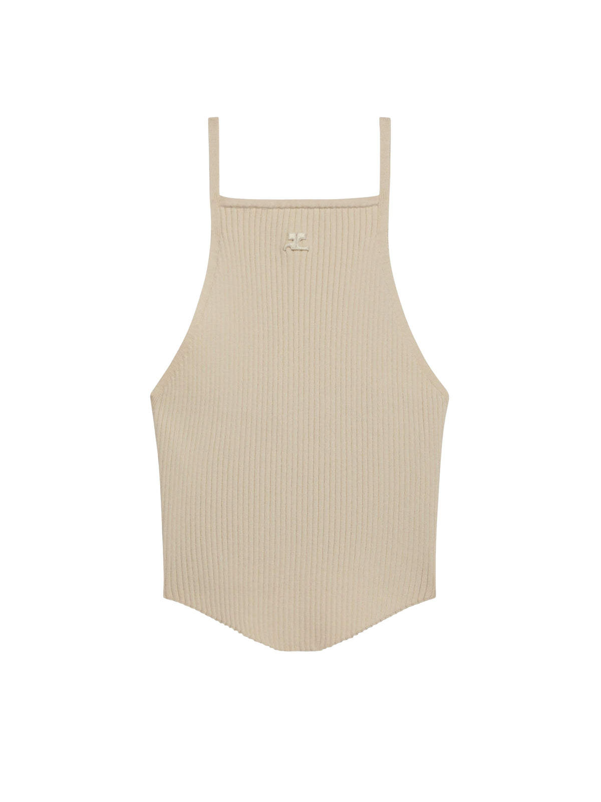 Holistic ribbed knit top - Oatmeal