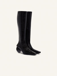 66pcs NEW / CIRCLE BOOTS IN STRETCH VINYL - Black