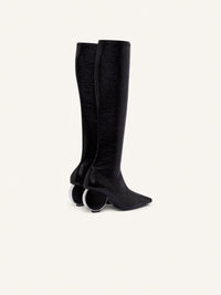 66pcs NEW / CIRCLE BOOTS IN STRETCH VINYL - Black