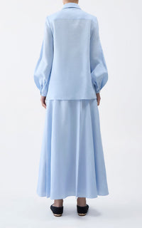 Light Blue / Chemise Delmer en lin - Light Blue
