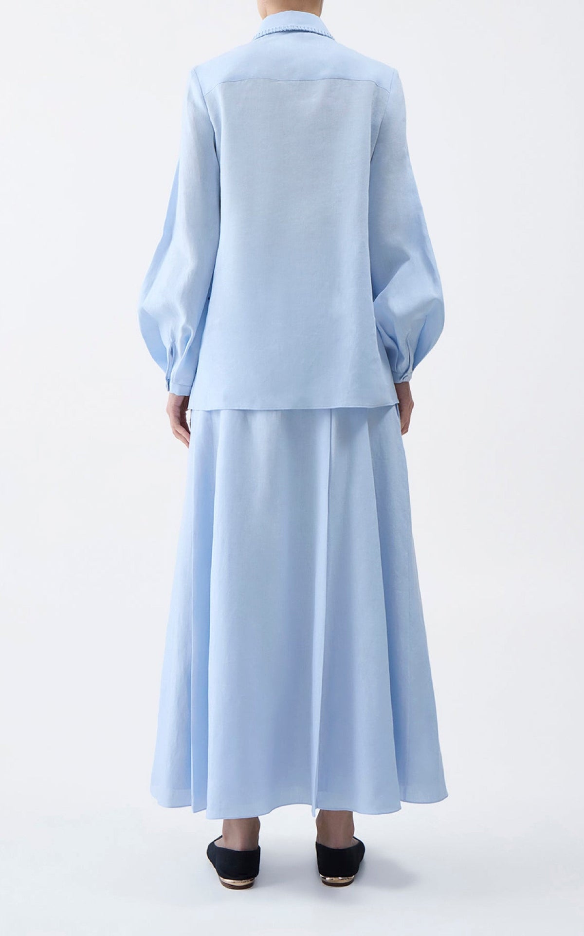 Light Blue / Chemise Delmer en lin - Light Blue