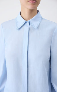 Light Blue / Chemise Delmer en lin - Light Blue
