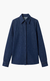 Denim / Chemise Cruz coton et lin - Denim