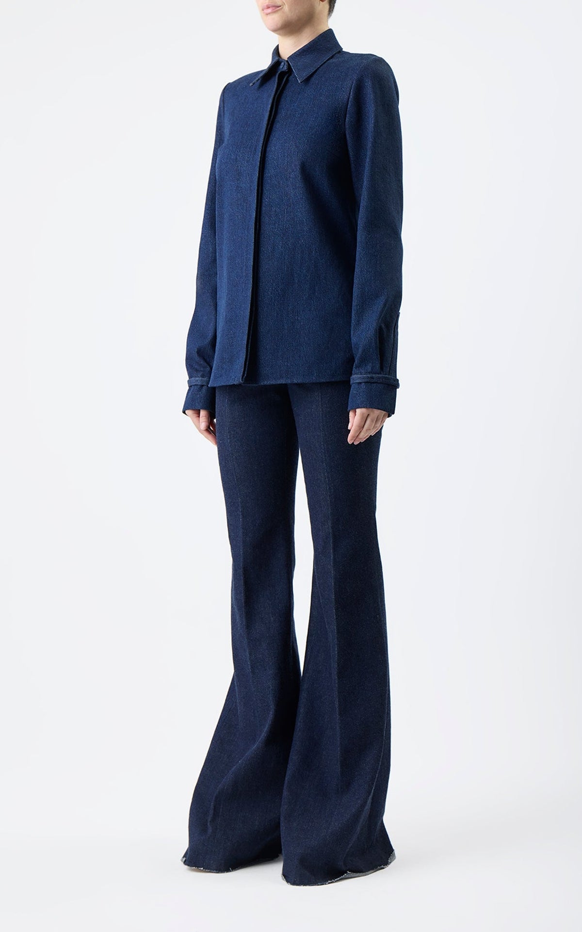 Denim / Chemise Cruz coton et lin - Denim