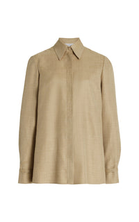 Hay / Chemise Cruz en laine et soie - Hay