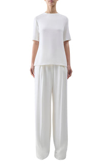 Ivory / T-shirt Elisa en soie - Ivory
