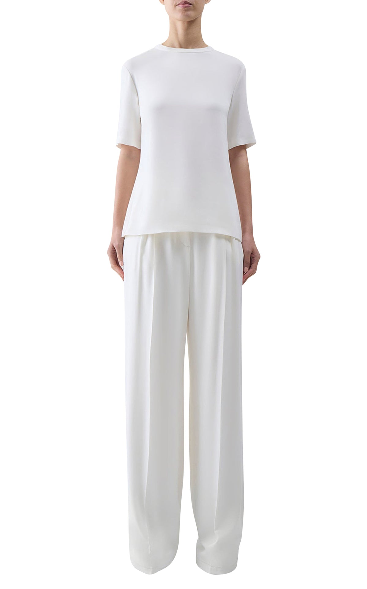 Ivory / T-shirt Elisa en soie - Ivory