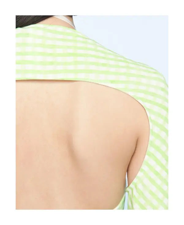 55€ / 0 sold //2 QTY / ST0%   Body Nodi à découpes - Green Checks