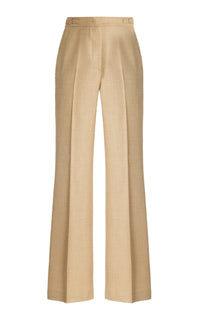 Vesta Pant en paille uni drap de costume