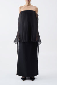 Black / Robe Marisha en lin - Black