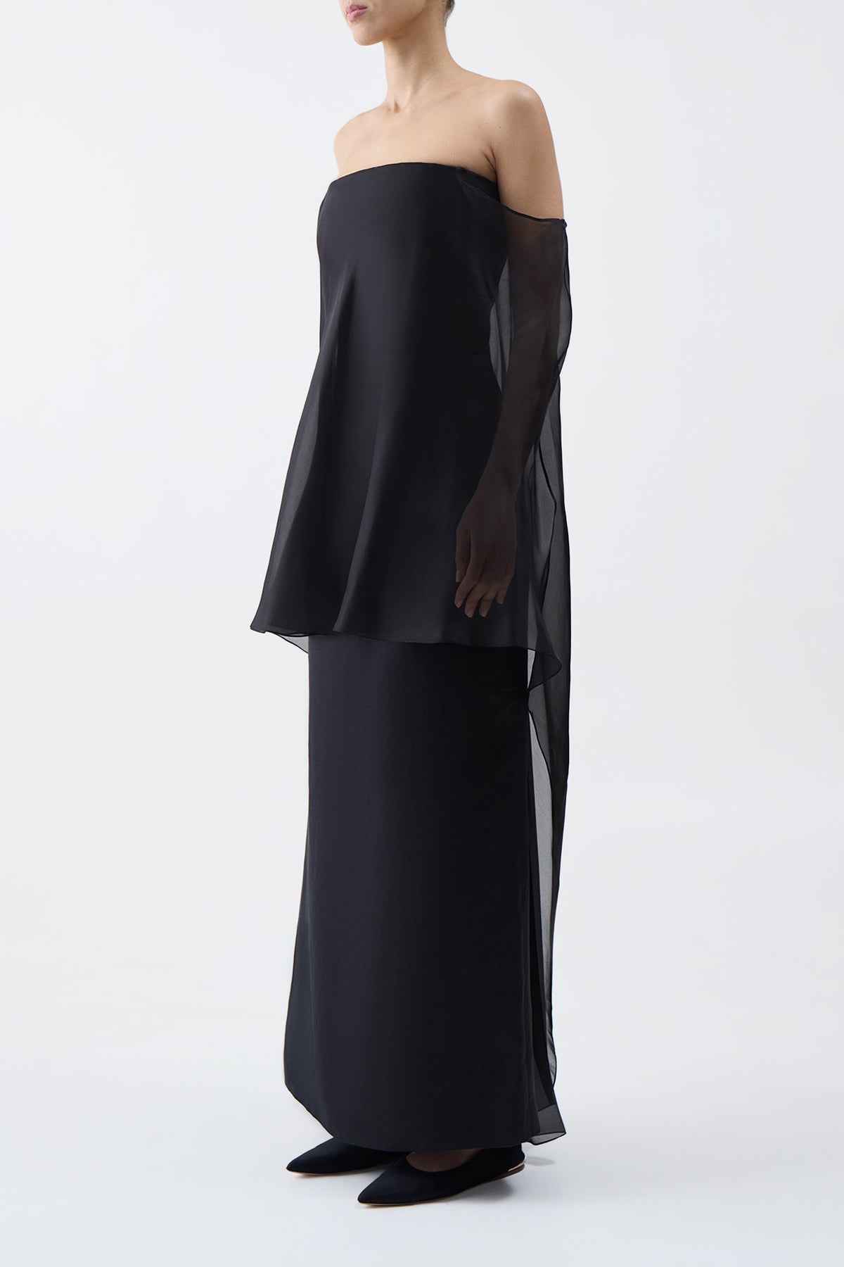 Black / Robe Marisha en lin - Black