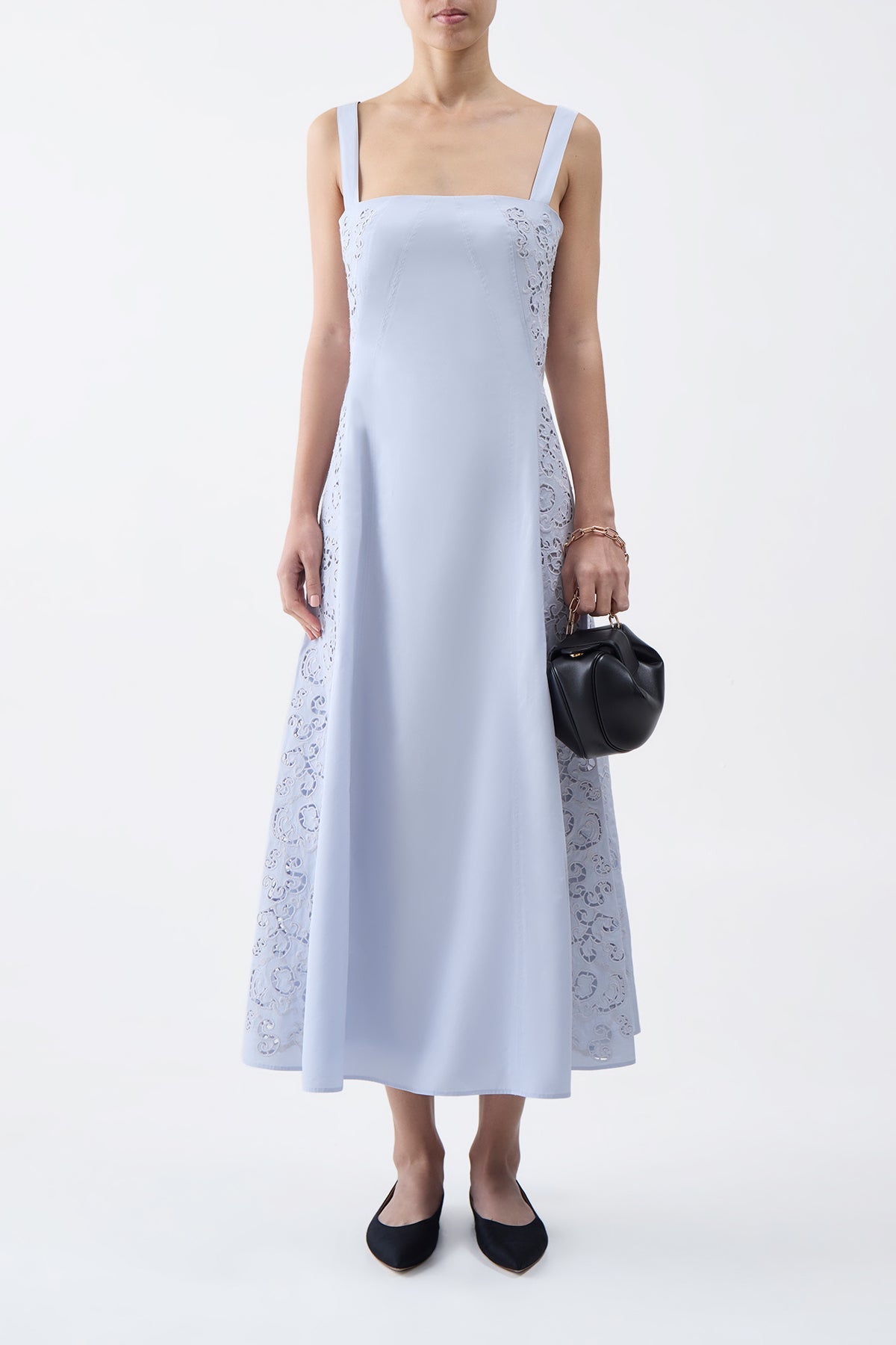 Light Blue / Robe Lenya à dentelle - Light Blue