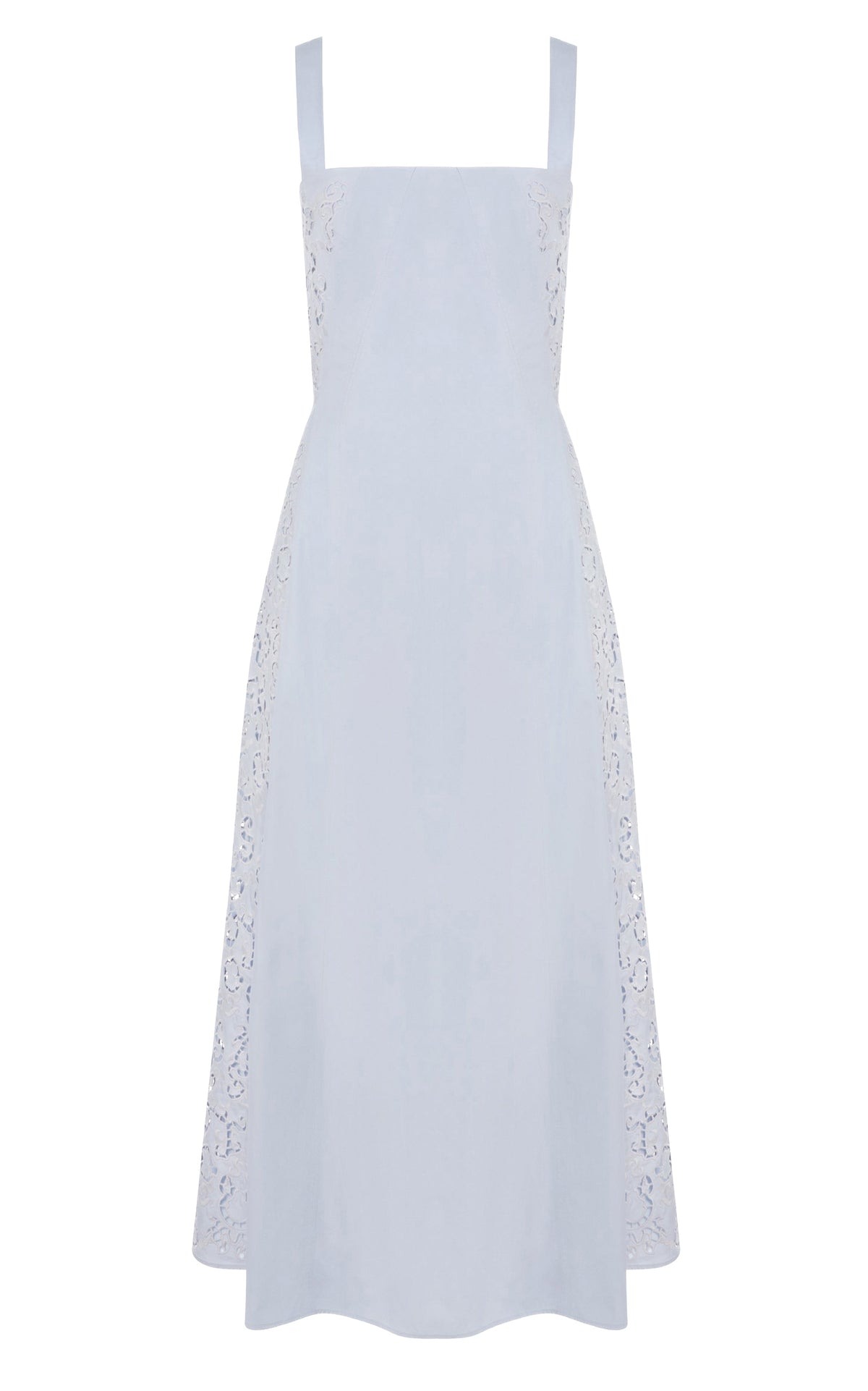 Lenya Dress en bleu clair coton Sea Island popeline