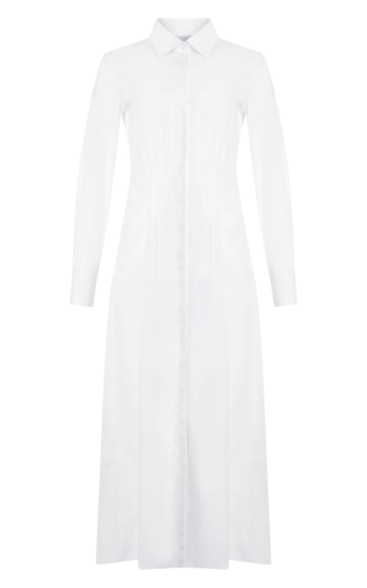 White / Robe Eugene ajustée et évasée - White