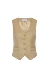 Gilet Coleridge en laine et soie - Hay