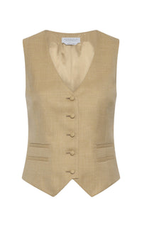 Coleridge Vest en paille uni drap de costume