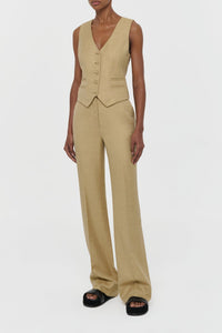 Coleridge Vest en paille uni drap de costume