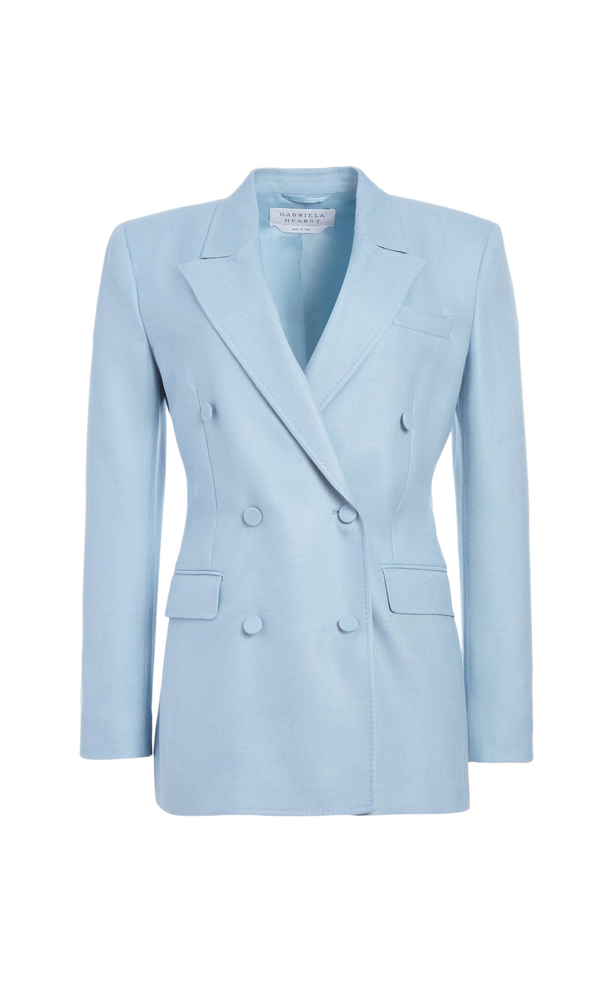 Stone Blue / Veste blazer Gavin en soie et laine - Stone Blue