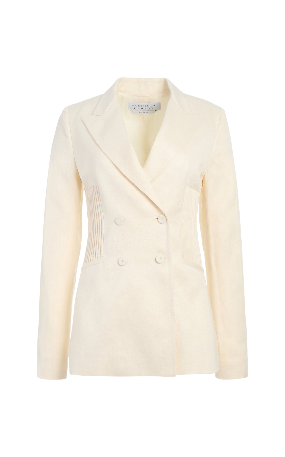 Ivory / Veste blazer Brett en lin - Ivory