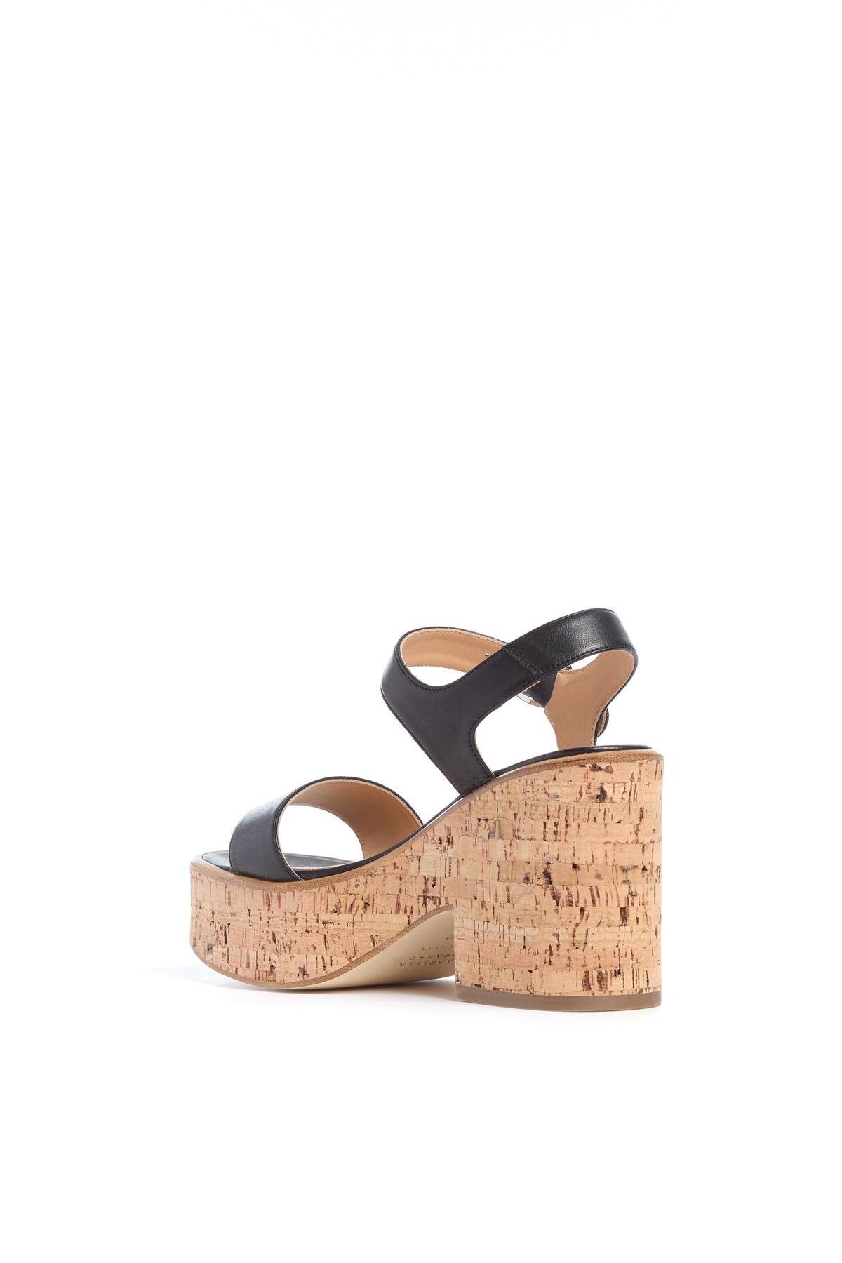 Sardis Sandal en noir lamb cuir