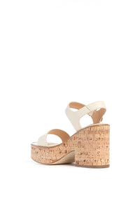 Sardis Sandal en crème lamb cuir