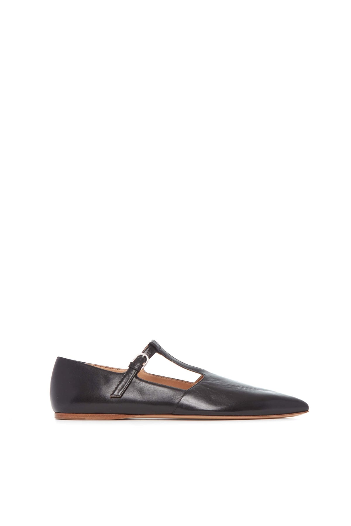 Lola Ballerina en noir lamb cuir