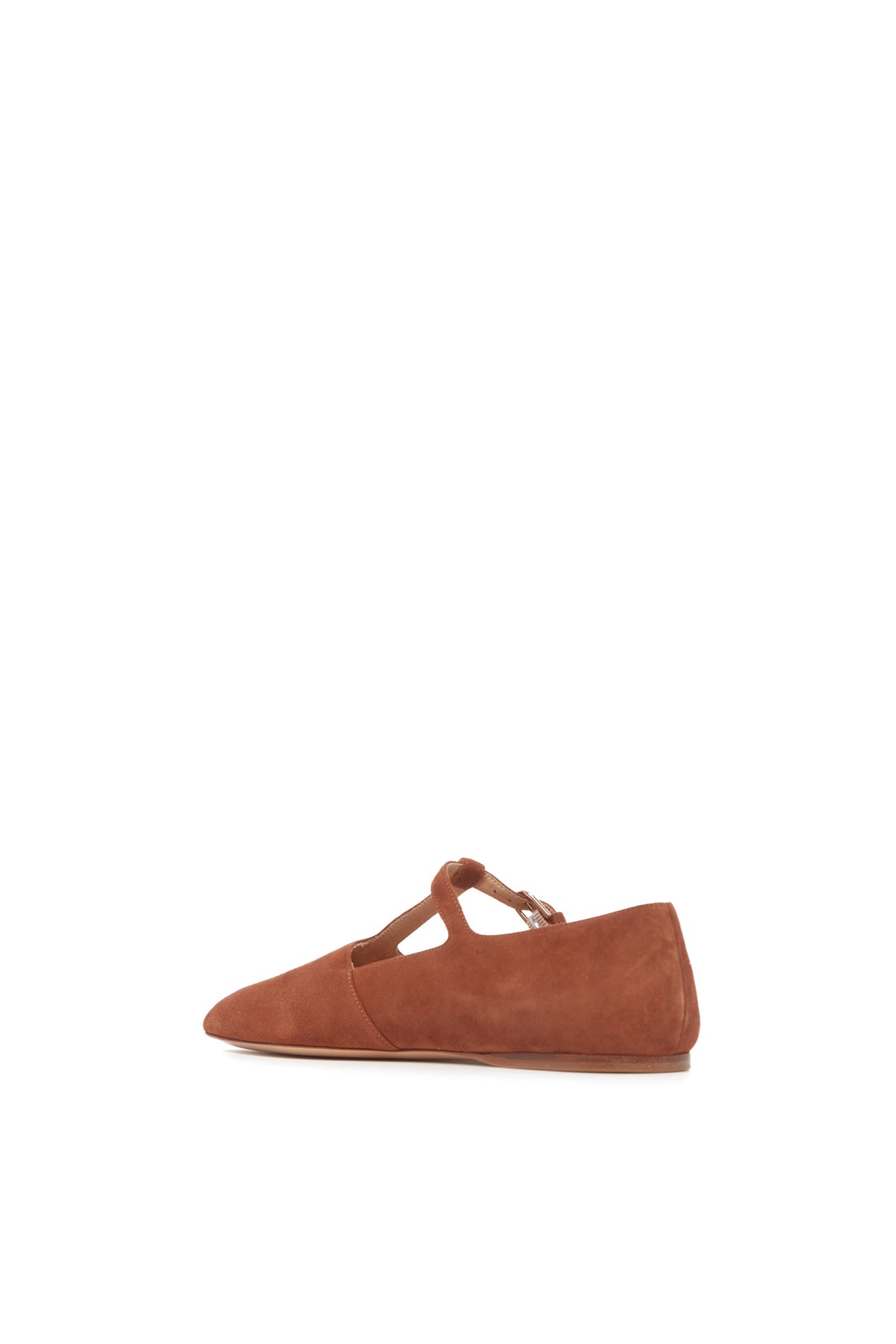 Lola Ballerina en cognac daim