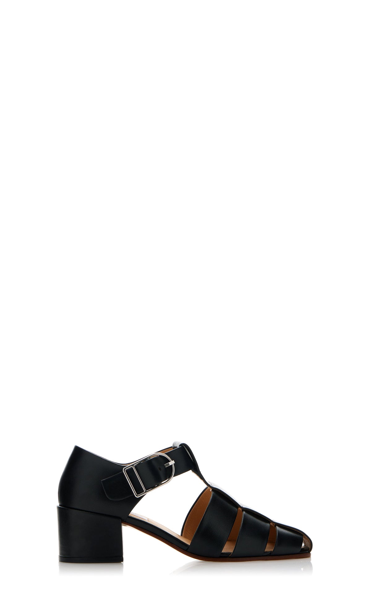 Lyle Heel en noir lamb cuir