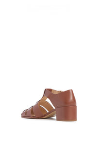 Lyle Heel en cognac lamb cuir