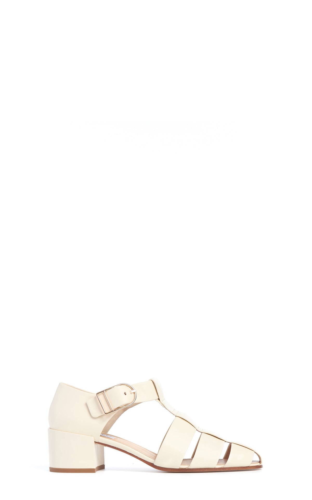 Lyle Heel en crème lamb cuir