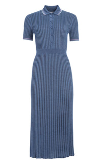 Denim Blue / Robe Eyot en cachemire - Denim Blue