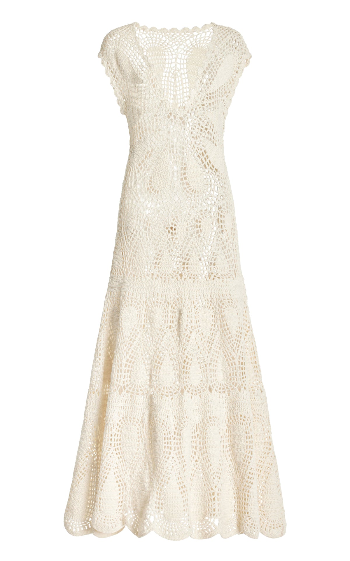 Ivory / Robe Waldman en laine et cachemire - Ivory