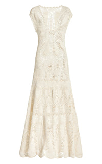 Ivory / Robe Waldman en laine et cachemire - Ivory