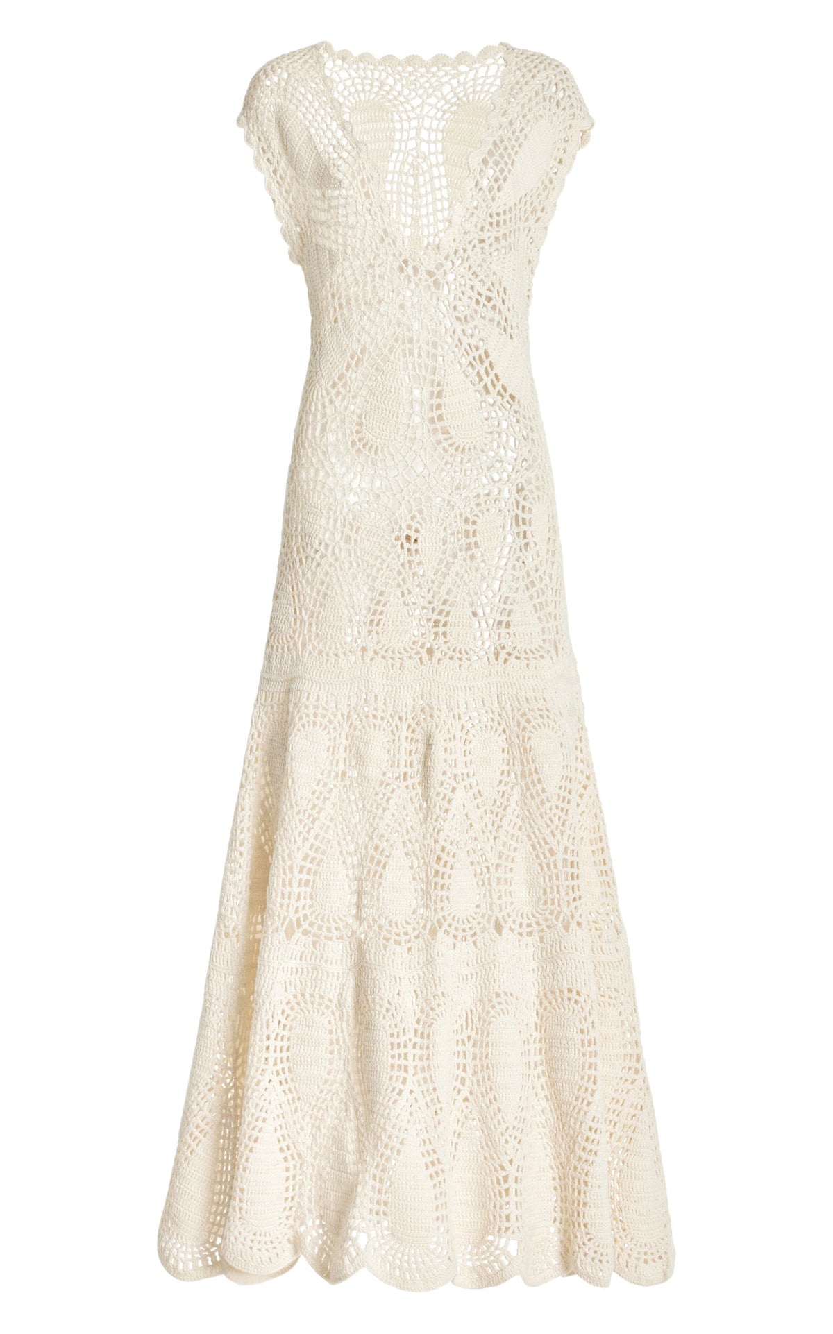 Ivory / Robe Waldman en laine et cachemire - Ivory