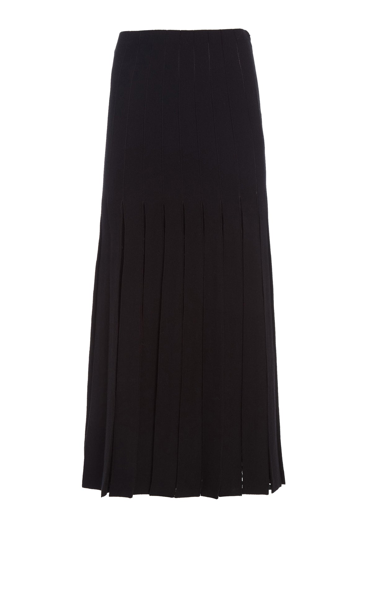 Debutante Skirt en noir antilope mérinos fil