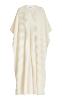 Ivory / Poncho Taos en laine et cachemire - Ivory