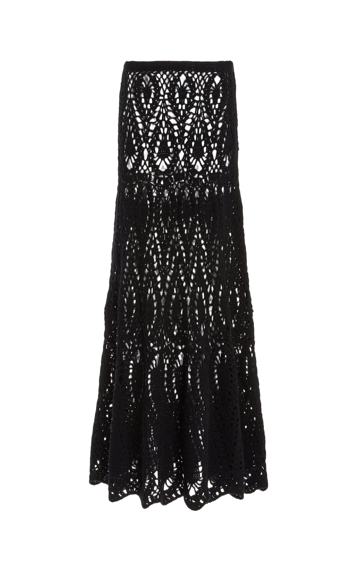 Black / Jupe Cleo en laine et cachemire - Black