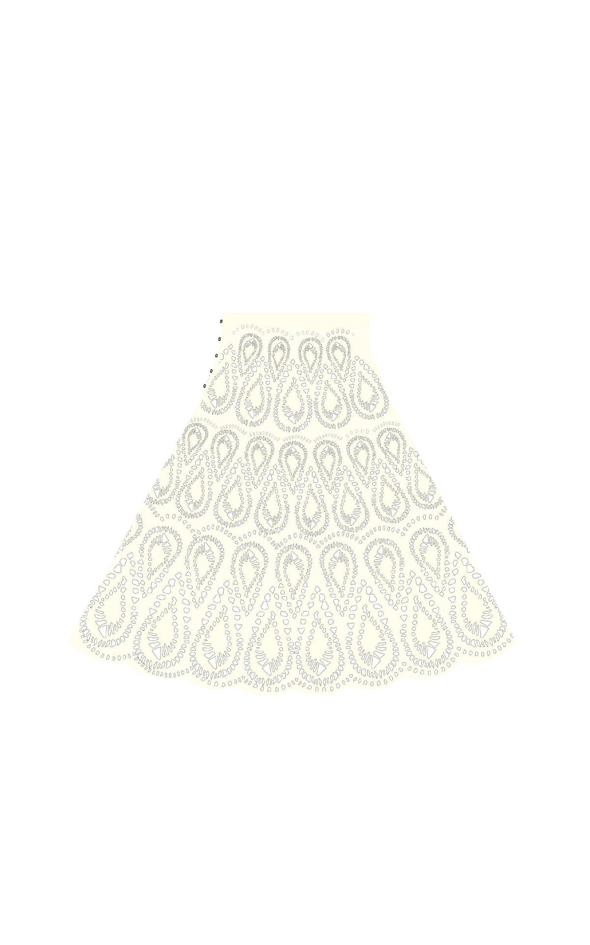 Cleo Skirt en ivoire baba