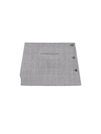 PRIX MARQUE : 130 / MINI JUPE OBLIQUE PRINCE DE GALLES