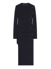 PREMIUM 25pcs NEW / LONG MANTEAU TAILLEUR BOUTONNÉE - Black