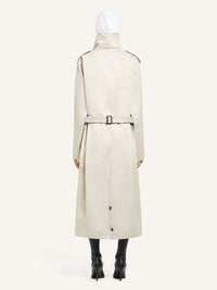 PREMIUM 15pcs NEW / LONG TRENCH COAT OBLIQUE - Beige