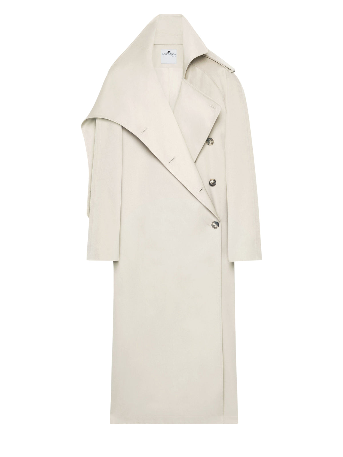 PRIX MARQUE : 390 / LONG TRENCH COAT OBLIQUE