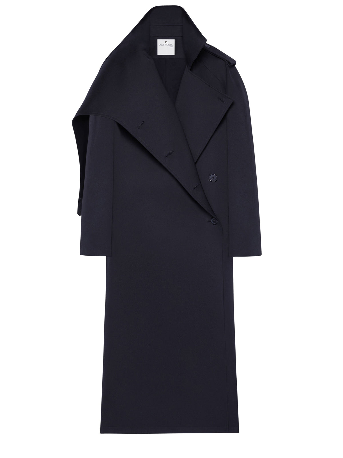 LONG TRENCH COAT OBLIQUE