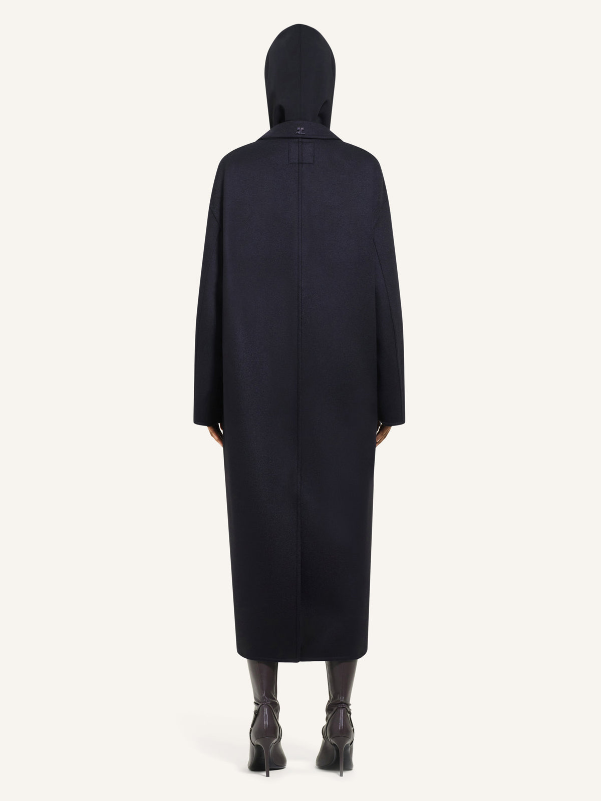 LONG MANTEAU COCOON DOUBLE FACE